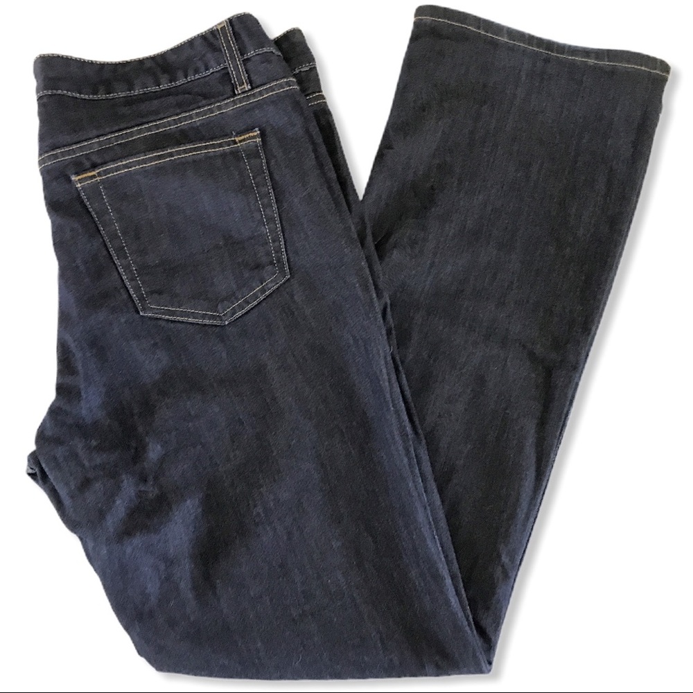 Lands' End 1963 Canvas Boot Cut Blue Jeans 33